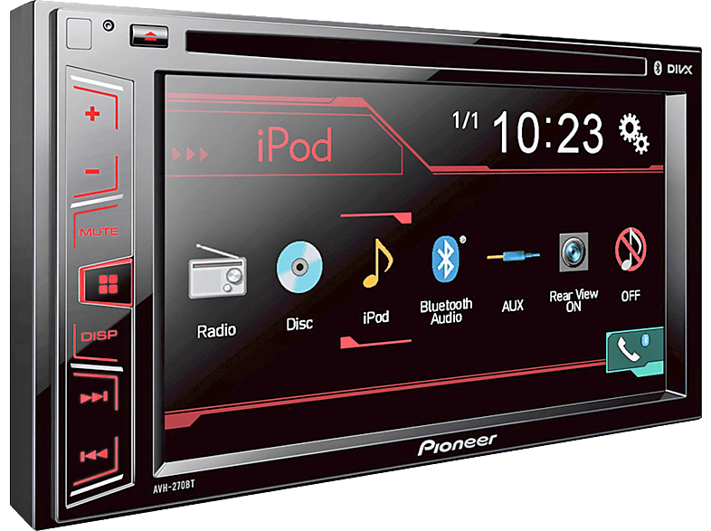 Autorradio Pioneer Avh270Bt Bluetooth,Pantalla 6.2"