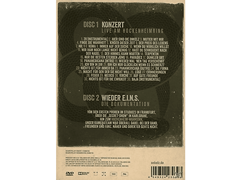 Thumbnail - Böhse Onkelz - Nichts Ist Für Die Ewigkeit (DVD)