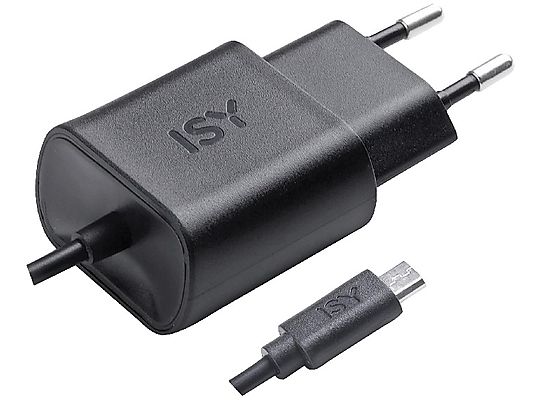 ISY IWC-3000 - Caricabatterie (Micro USB) (Nero)