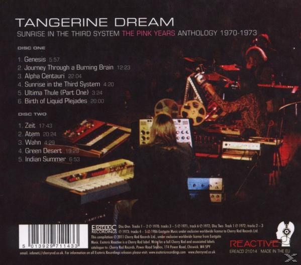 Tangerine Dream - Sunrise In The Third System-Anthology  - (CD)