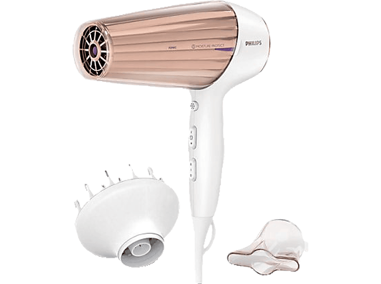 PHILIPS HP8280/00 DryCare Prestige Haartrockner Weiß/Nude (2300 Watt)