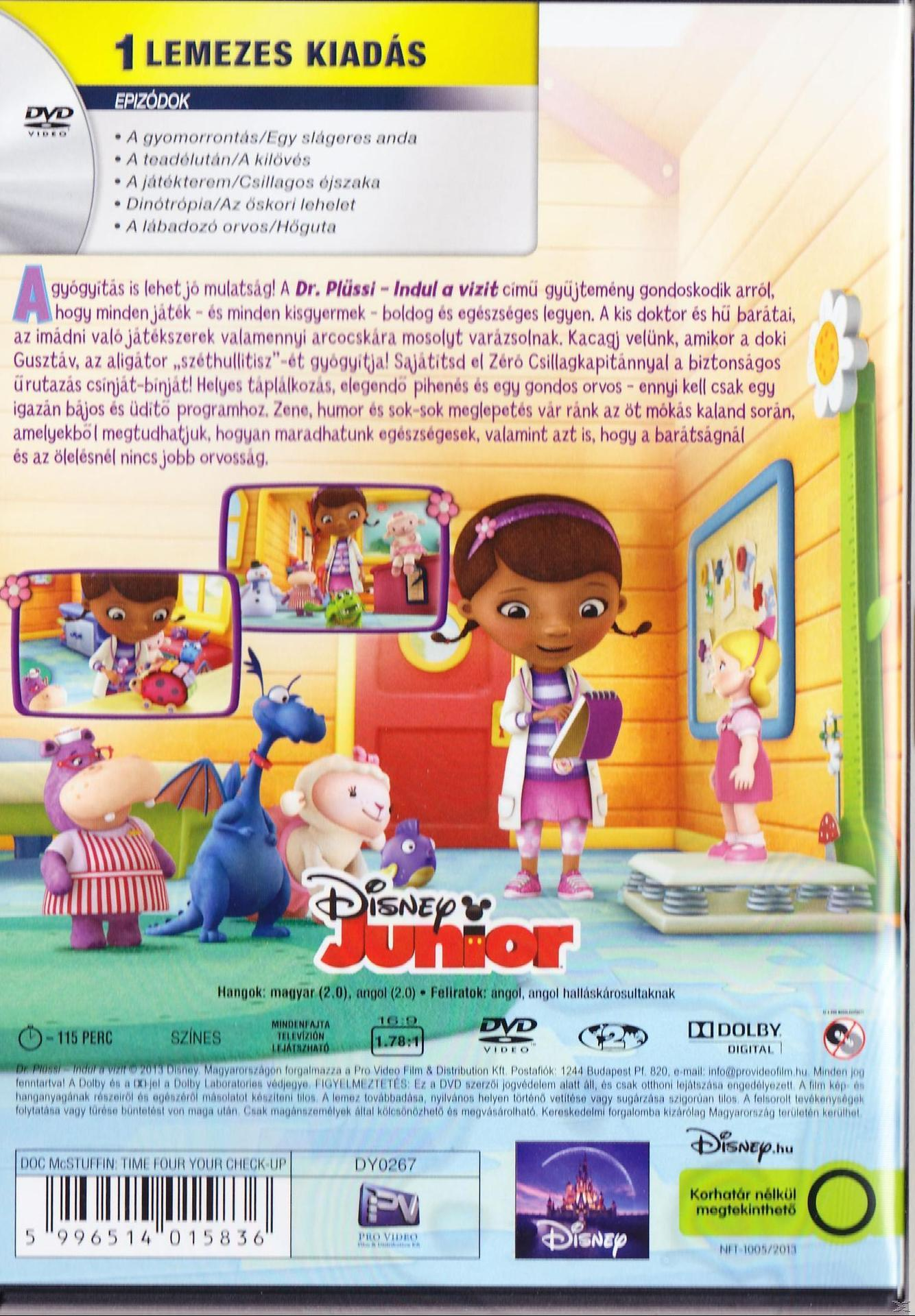 DVD borító: Animált rajzfilmfigurák szöveggel és információkkal magyar nyelven.