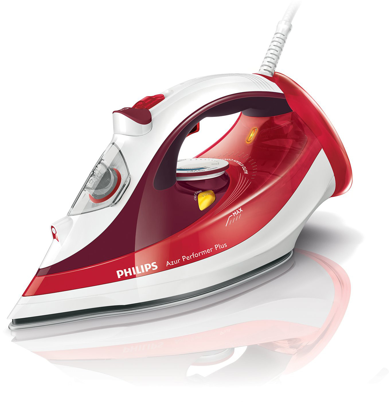 PHILIPS GC4511/40 Azur Performer Plus Dampfbügeleisen (2400 Watt, SteamGlide Plus)