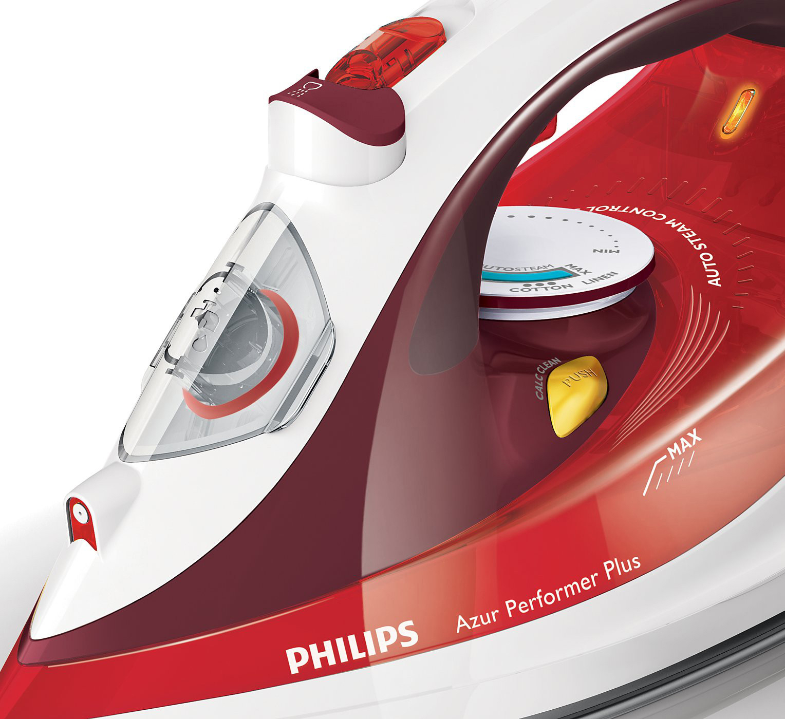 PHILIPS GC4511/40 Azur Performer Plus Dampfbügeleisen (2400 Watt, SteamGlide Plus)