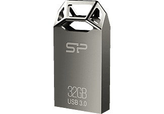 SILICON POWER SP032GBUF3J50V1T J50 USB-Stick, 32 GB, Grau-metallic
