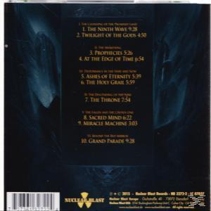 Album-Rückseite. Trackliste. Text: The Learning of the Prophet, The Ninth Wave, Ashes of Eternity.