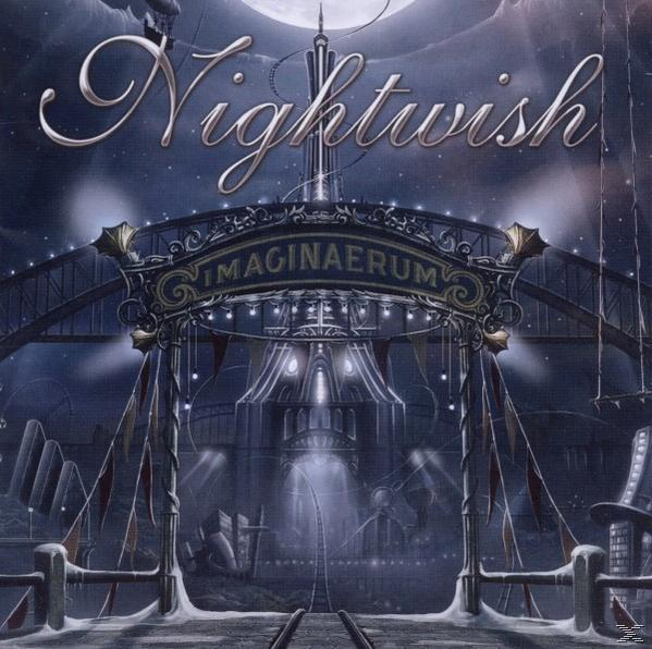 Albumcover von Nightwish. Eine dunkle Szene mit einem zirkusartigen Eingang und einem Vollmond.