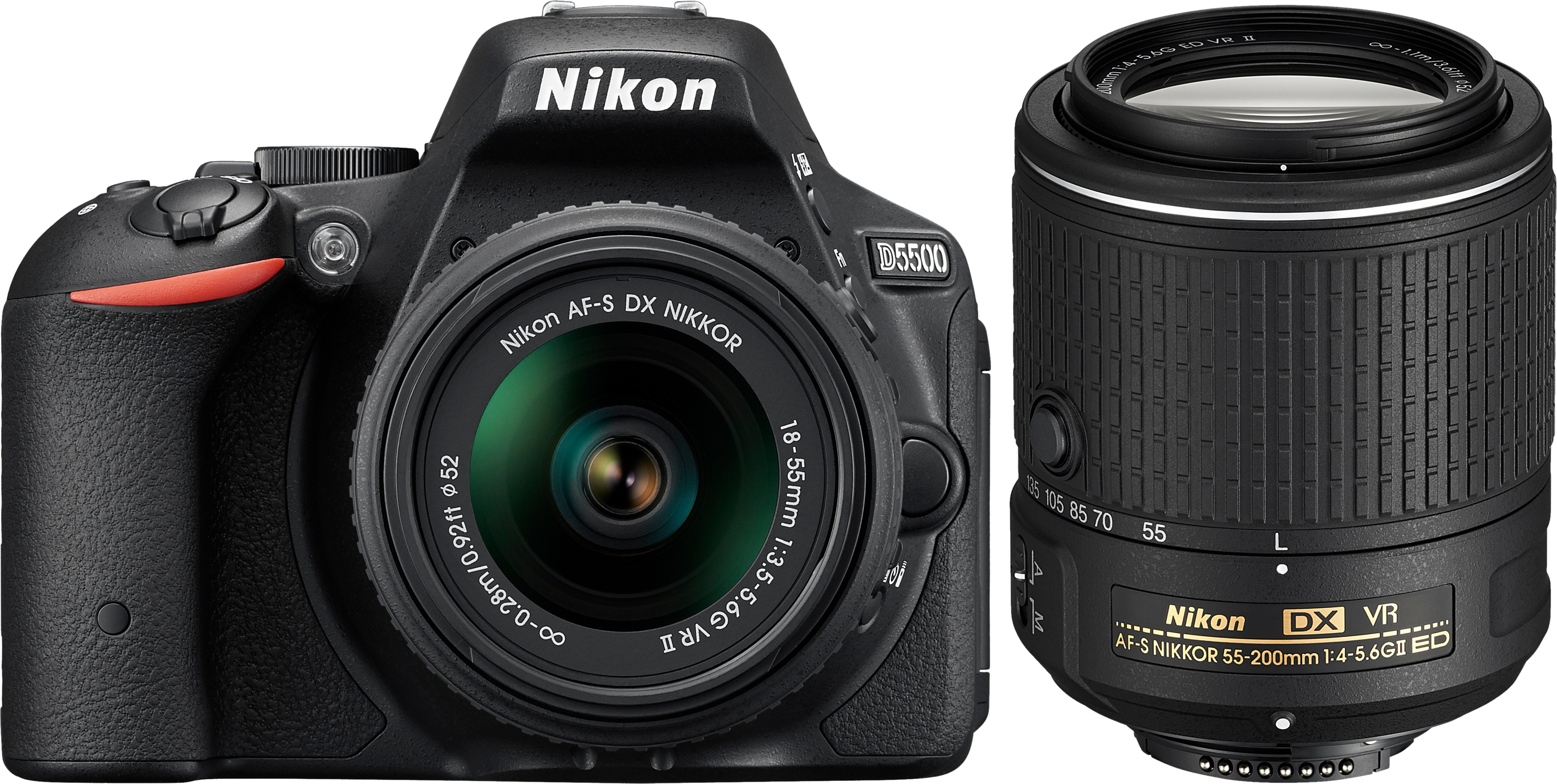 NIKON D5500 + 18-55mm VR II + 55-200mm VR II KIT