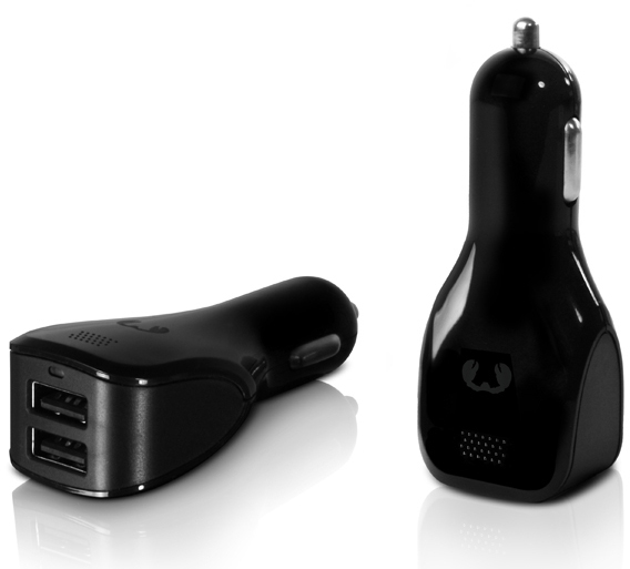 FRESH ‘N REBEL Car Charger 4.8A/24W Universal, Schwarz