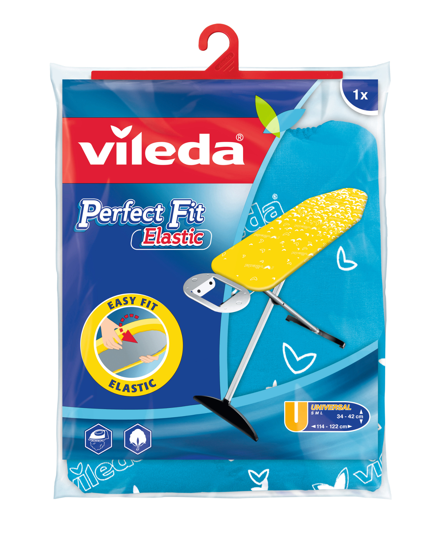 VILEDA 142476 PERFECT Bügelbrettbezug FIT ELASTIC