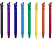 BIG BEN BB339819 - Jeu de stylets (Noir, violet, bleu, bleu clair, vert, jaune, orange, rouge)