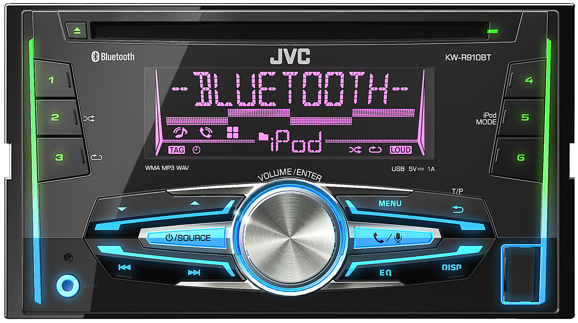 Autoradio - JVC KW-R910BTE 2Din, Bluetooth, USB, AUX