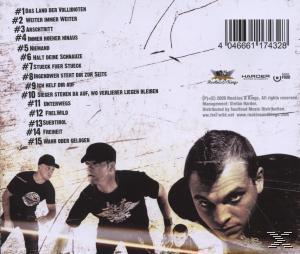 Albumcover: Schwarz-Weiß-Foto von drei Männern. Text: 'Rocktard' und deutsche Songtitel.