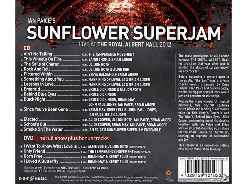 Thumbnail - Ian Paice's Sunflower Superjam - (CD + DVD Video)