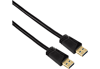 HAMA Câble USB-3.0 A-A, 1.8 m - Câble USB 3.0., 1.8 m, 5120 Mbit/s., Noir