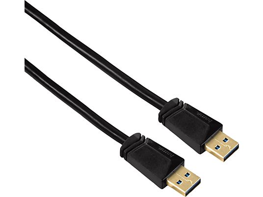 HAMA Cavo USB-3.0 A-A, 1.8 m - Cavo USB 3.0, 1.8 m, 5120 Mbit/s, Nero