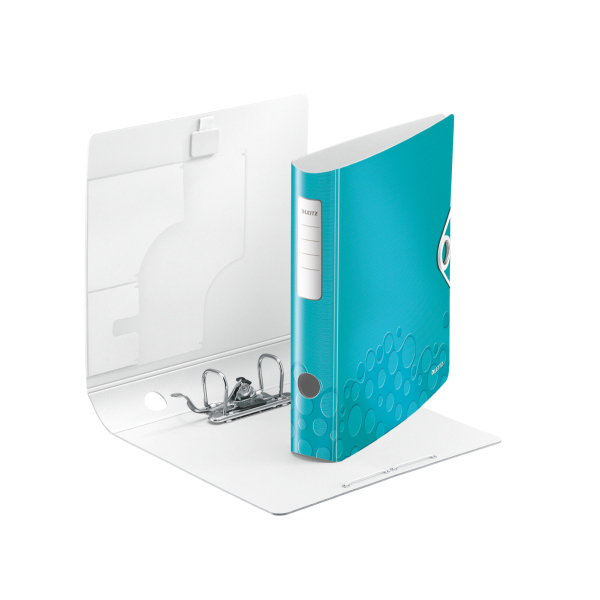 LEITZ 1107-00-51 Qualitäts-Ordner 180° Active Wow schmal Qualitäts-Ordner Eisblau metallic
