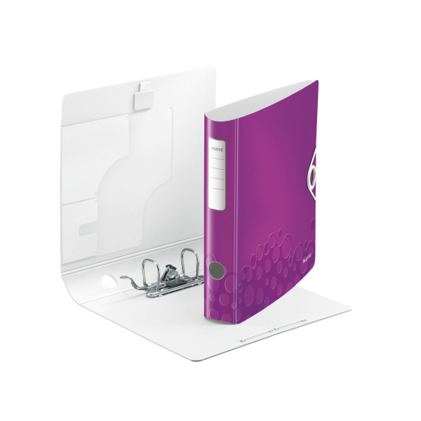 LEITZ 1107-00-62 Qualitäts-Ordner 180° Active Wow schmal Qualitäts-Ordner Violett Metallic
