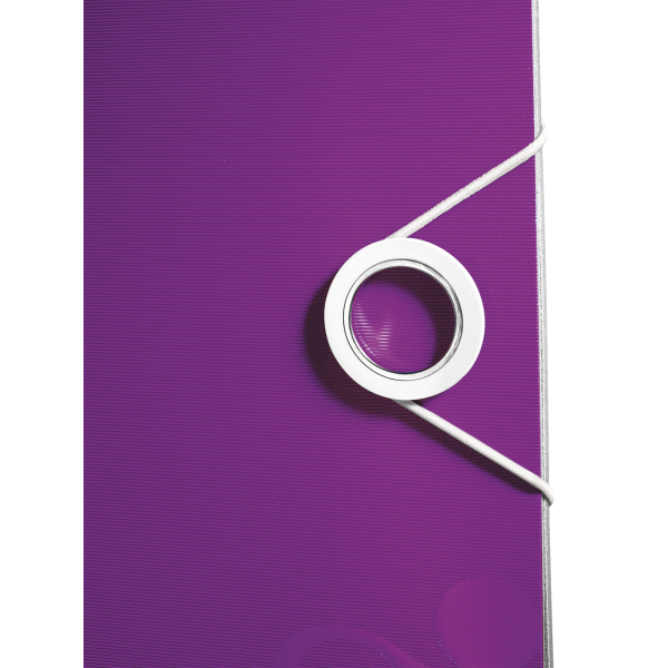 LEITZ 1107-00-62 Qualitäts-Ordner 180° Active Wow schmal Qualitäts-Ordner Violett Metallic