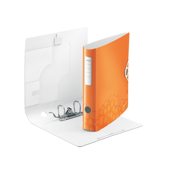 LEITZ 1107-00-44 Qualitäts-Ordner 180° Active Wow schmal Qualitäts-Ordner Orange metallic