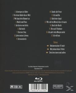 Rückseite einer DVD mit einer Liste von Songs und Credits.