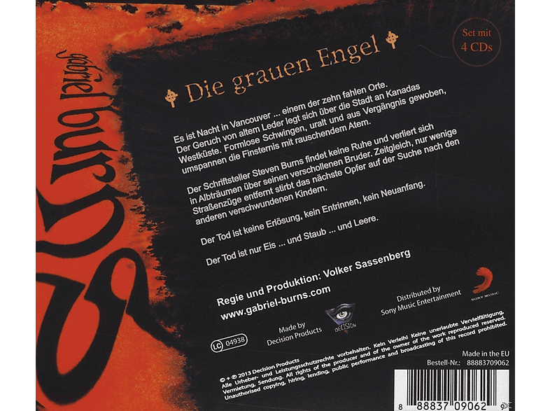 Thumbnail - Gabriel Burns - 0: Die Grauen Engel (CD)
