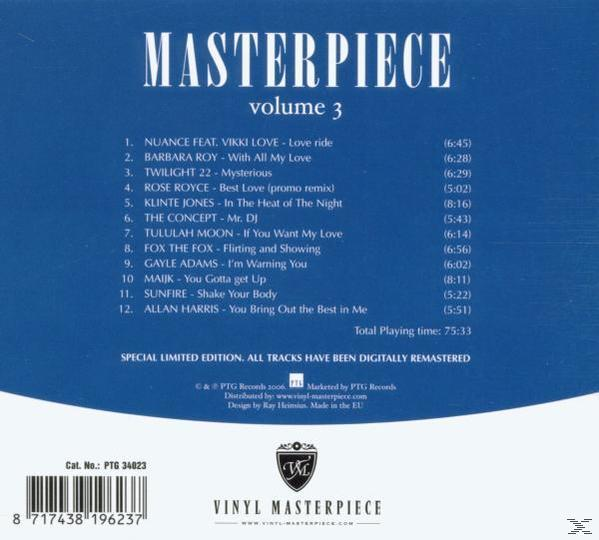 - Vol.3 Masterpiece (CD) VARIOUS -