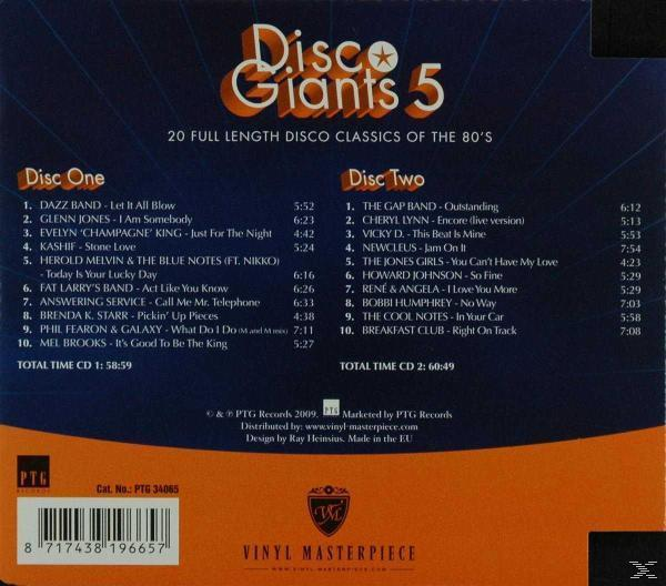 VARIOUS - Disco Giants Vol.5  - (CD)