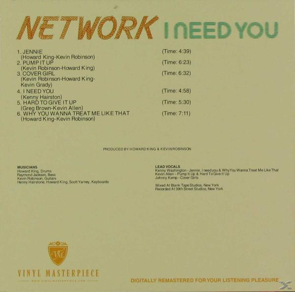 Album-Rückseite mit Songtiteln, Zeiten und Credits. Text auf tanfarbenem Hintergrund.