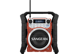 SANGEAN U-4 DBT - Baustellenradio (DAB+, FM, Rot)