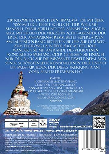 DVD-Rückseite mit Text auf Deutsch. Ein schneebedecktes Gebirge ist im Hintergrund sichtbar.