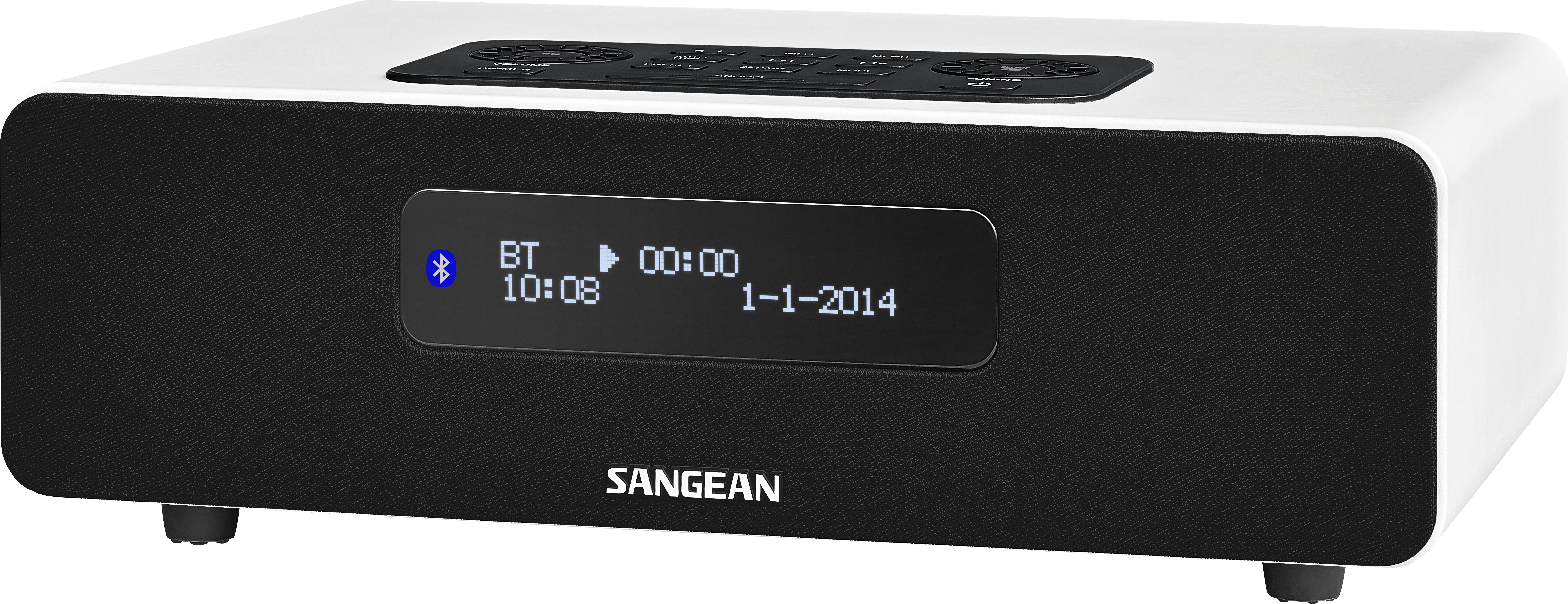 SANGEAN DDR-36 Radio (2 Kanäle, 5 Watt pro Kanal, Weiß)