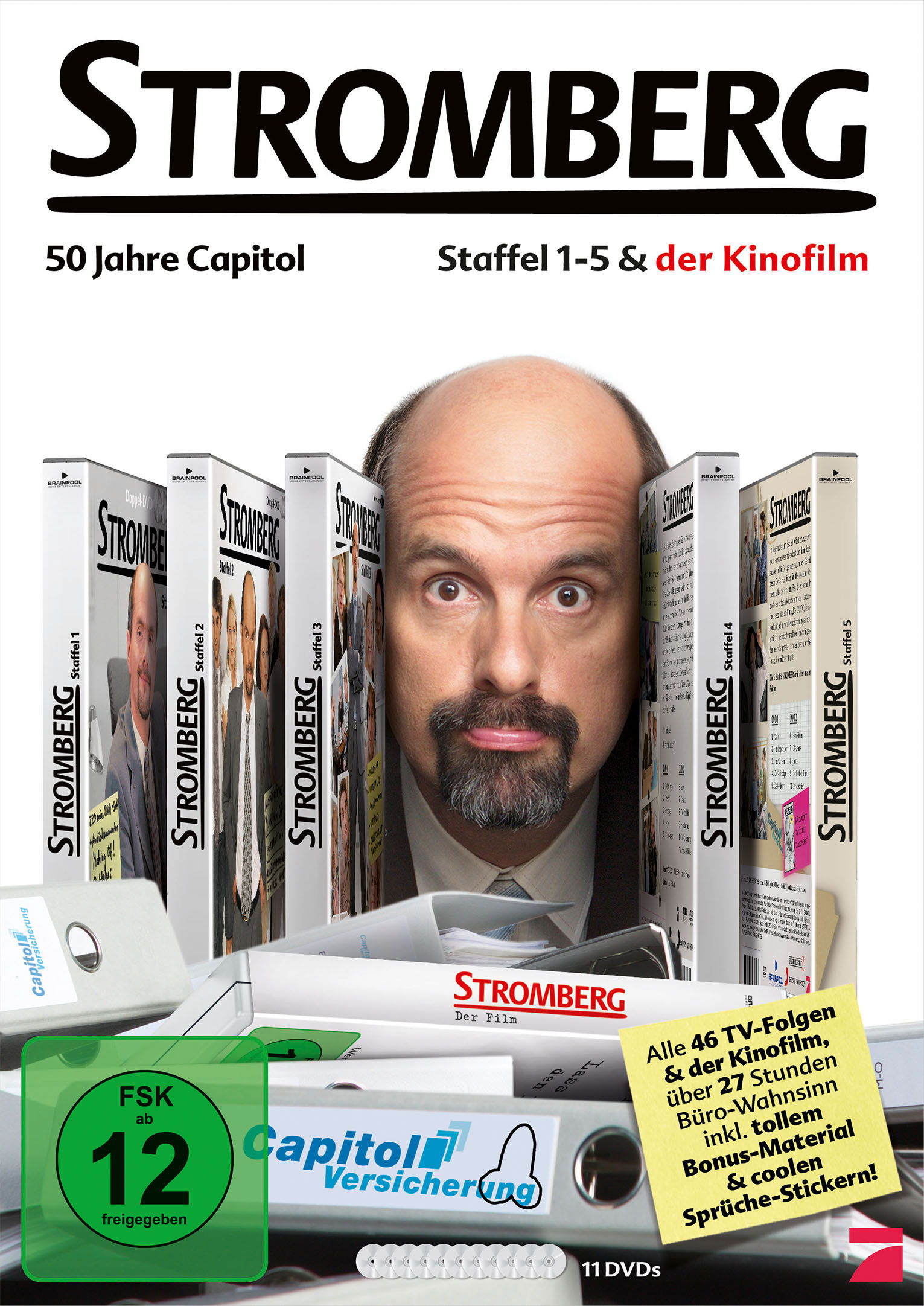 Stromberg - Staffel 1-5 + Film - 50 Jahre Capitol-Versicherung DVD