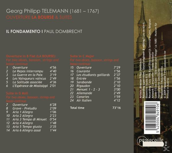 VARIOUS - La Bourse-Orchestersuiten  - (CD)