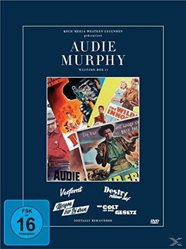 DVD-Cover mit Audie Murphy in Cowboyhut, Filmplakat.