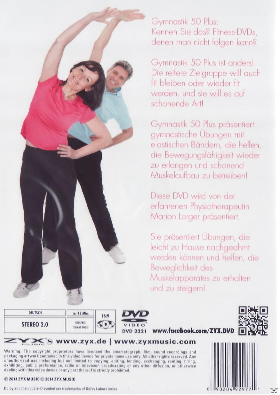 Rückseite einer Fitness-DVD: Menschen beim Trainieren, Text auf Deutsch, DVD-Info und ein QR-Code.