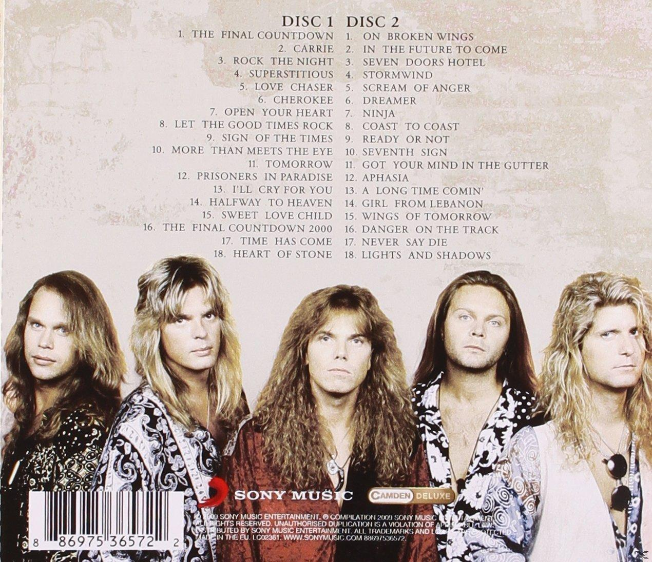 Albumcover: Band von fünf Männern mit langen Haaren. Rückseite des Albums mit Titelliste.