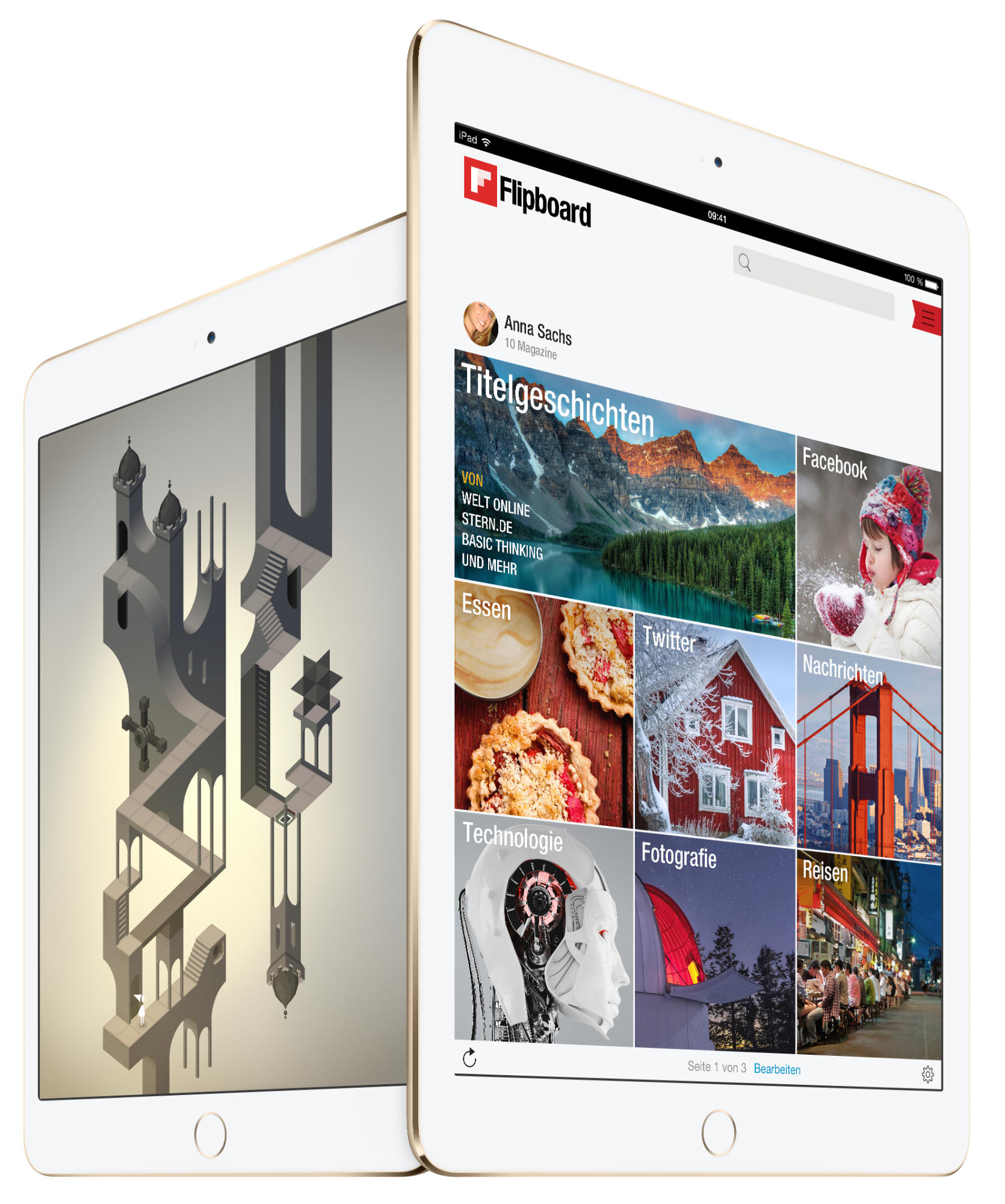APPLE iPad Air 2 MH0W2FD/A, Tablet, 16 GB, 9,7 Zoll, Gold