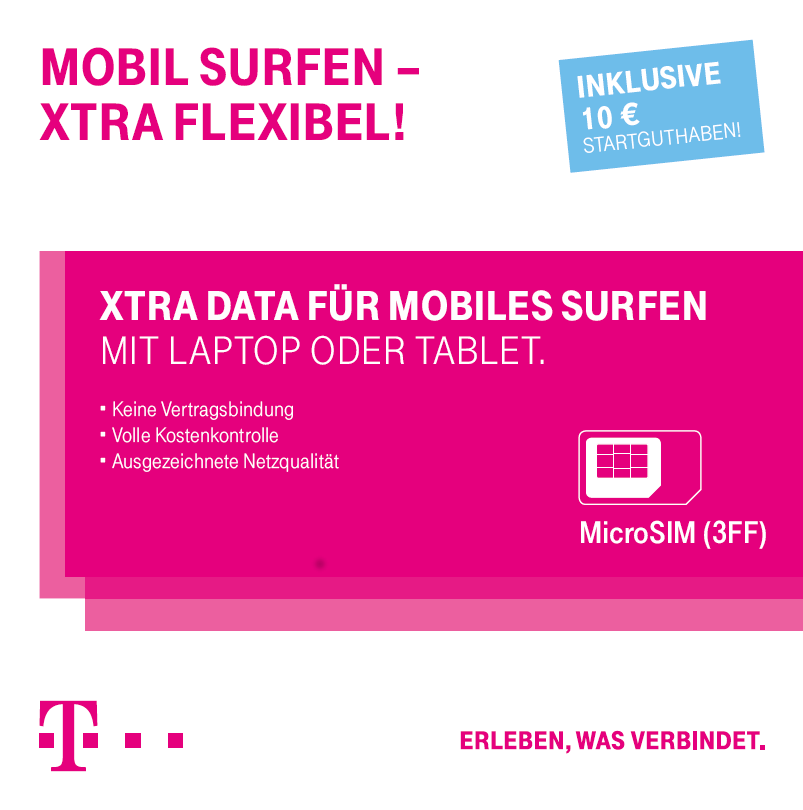 FREENET Telekom XtraData Starterpack mit 10 € Startguthaben