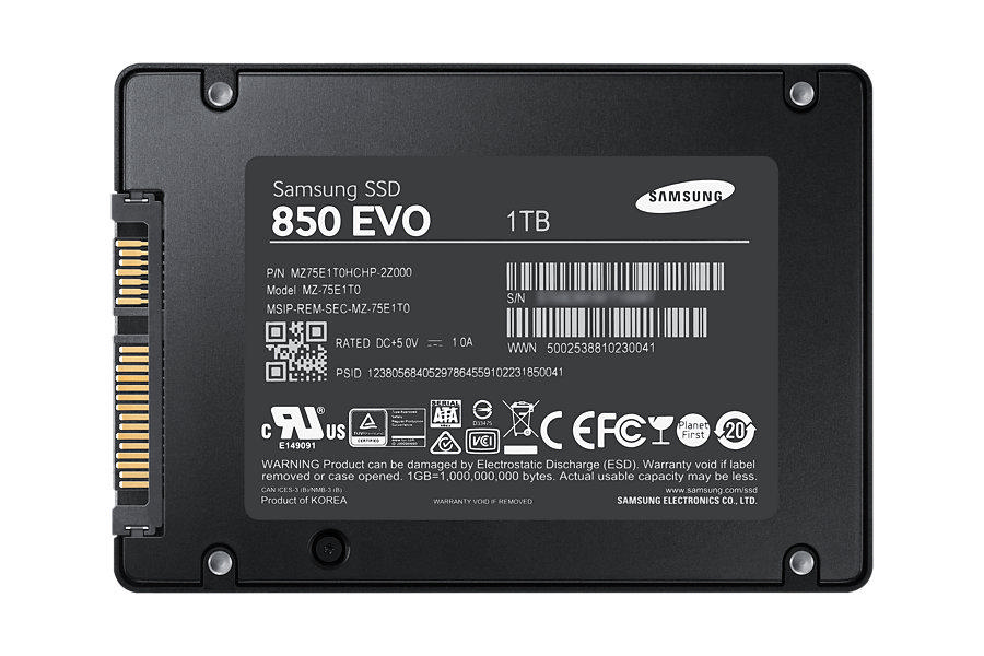 SAMSUNG MZ-75E1T0BW 850 Evo 1TB 2.5" Sata 3.0 Dahili SSD