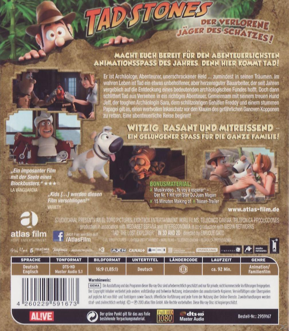 Tad Stones - Der verlorene Jäger des Schatzes! 3D Blu-ray