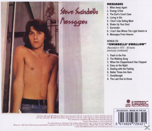 Steve Swindells - Messages (Expanded & Remastered)  - (CD)