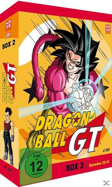 Dragon Ball GT Box 2 DVD-Cover mit Goku in Super-Saiyajin 4 Form.