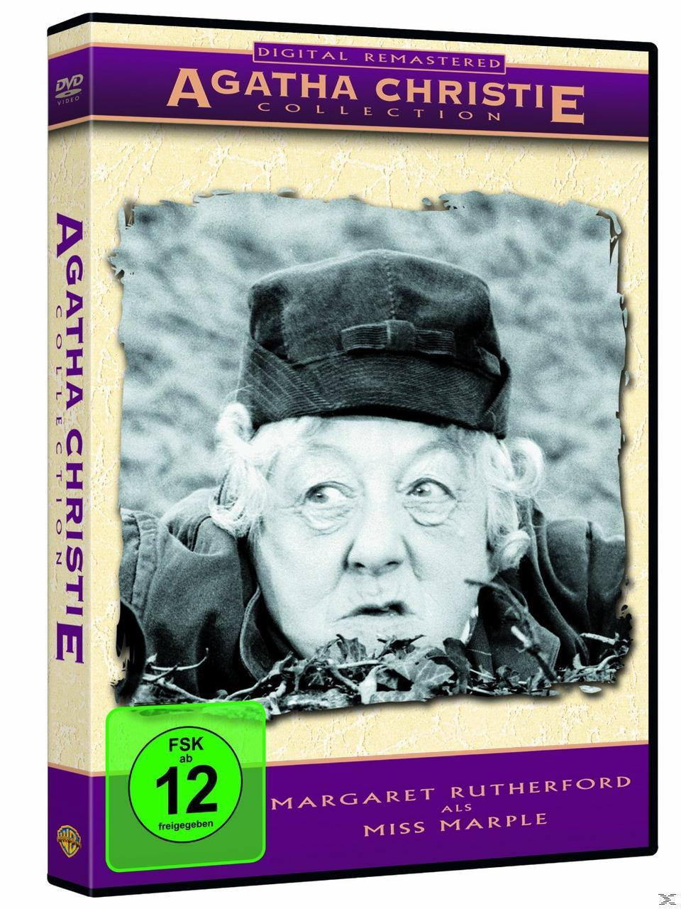DVD-Hülle mit einer Frau mit Hut, die überrascht aussieht. Text: Agatha Christie Collection.