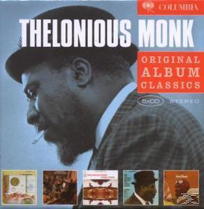 Albumcover: Thelonious Monk. Ein Mann mit Hut und Zigarette. Der Hintergrund ist blau und grau.