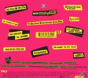CD-Cover mit verschiedenen Textblöcken und einem Barcode. Rosa Hintergrund. Gelber Text und schwarzer Text.