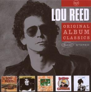 Albumcover von Lou Reed, ein Porträt mit Sonnenbrille und Albumtitel.