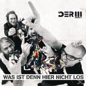 Albumcover mit vier Männern, einer zeigt aufgeregt. Schwarz-Weiß-Bild.