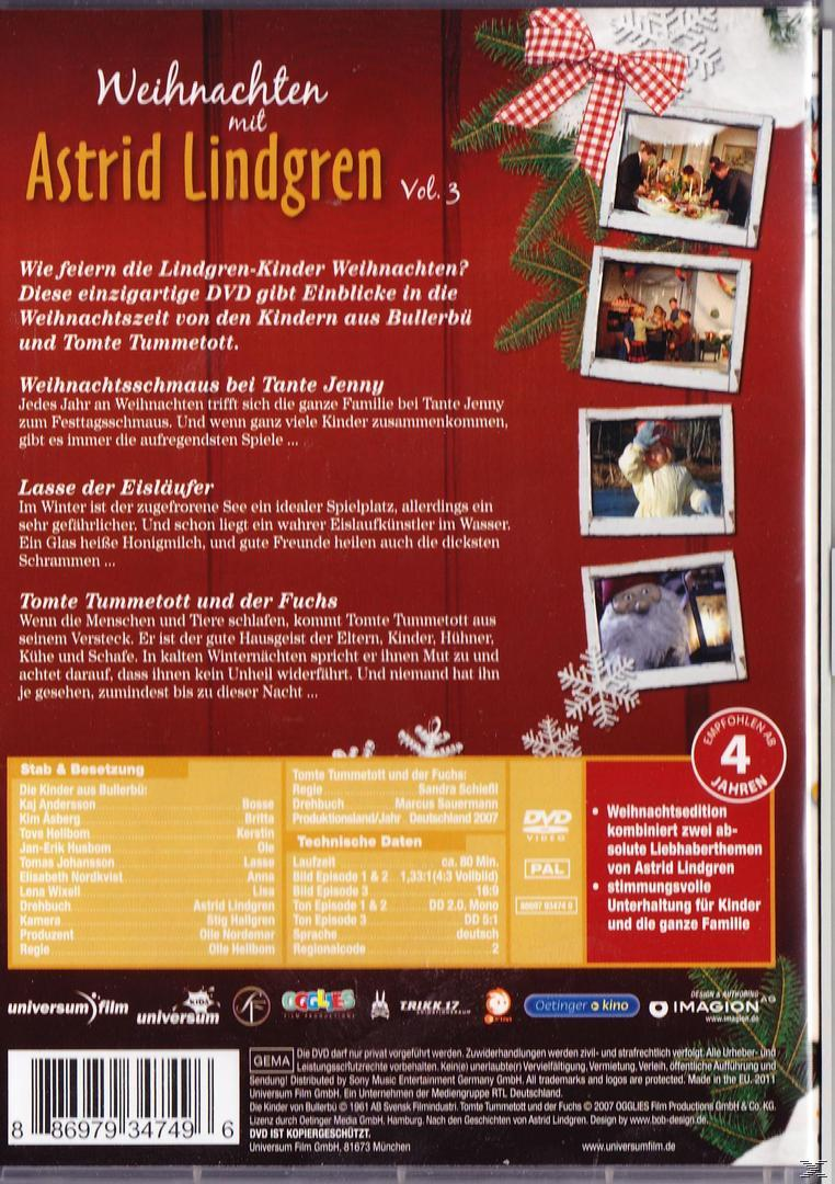 DVD-Cover für einen Kinderfilm mit Bildern und Text in einer verschneiten Umgebung.