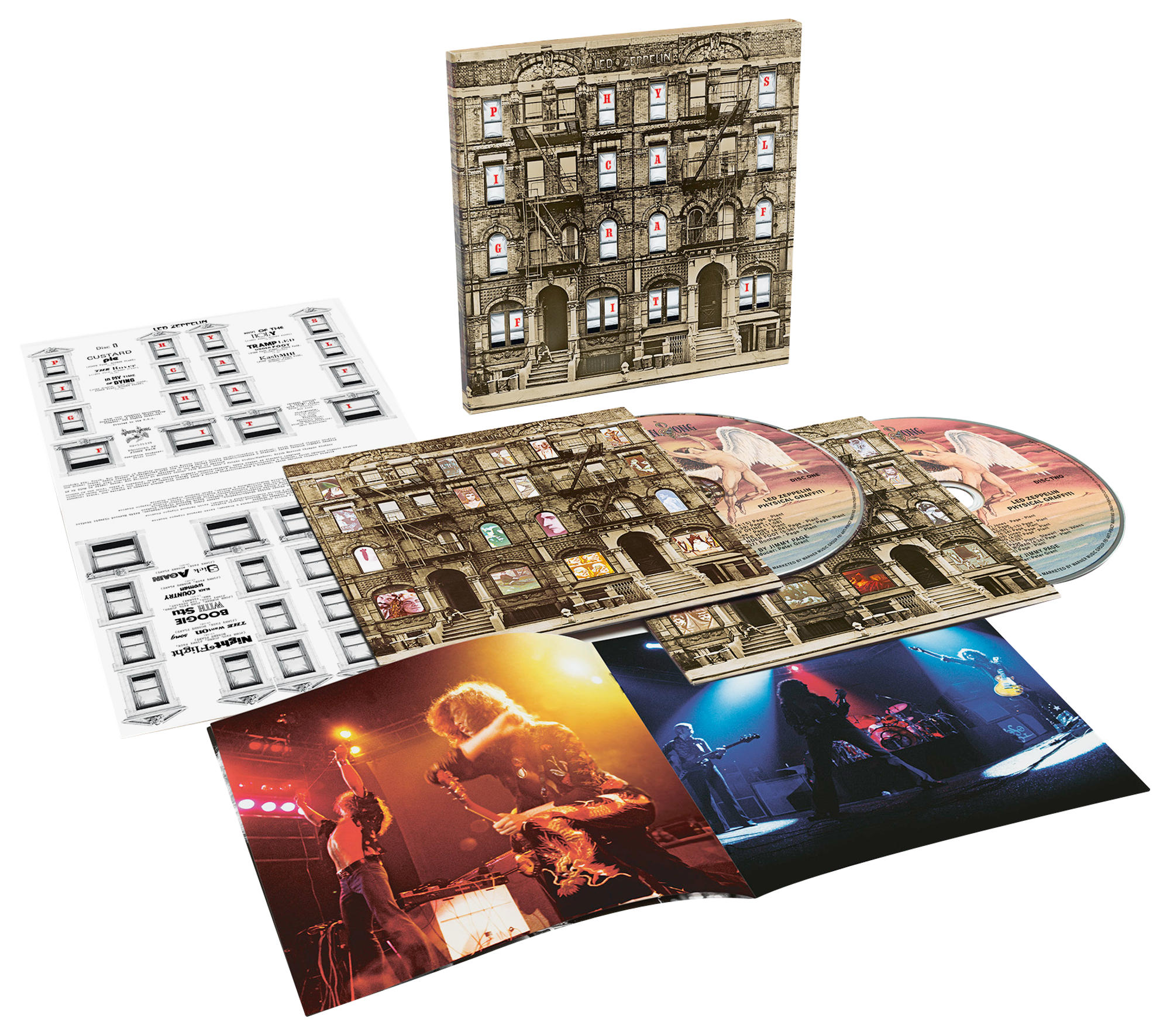 Box-Set eines Led Zeppelin Albums mit mehreren Discs und Booklets.